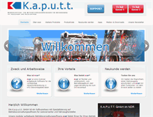 Tablet Screenshot of kaputt-gmbh.de